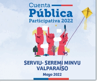 Logo Cuenta Pública Participativa 2022, SERVIU SEREMI MINVU, Mayo 2022