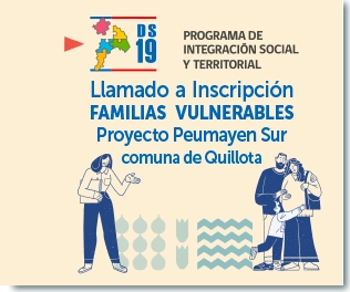 Inscripción para Familias Vulnerables Proyectos D.S N° 19