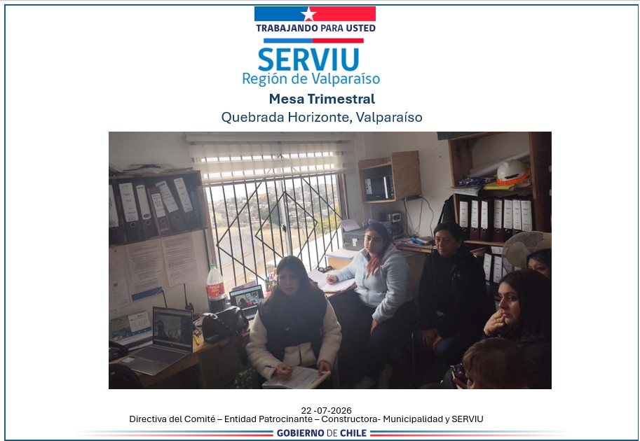 Mesa Trimestral Valparaiso 2 -Julio