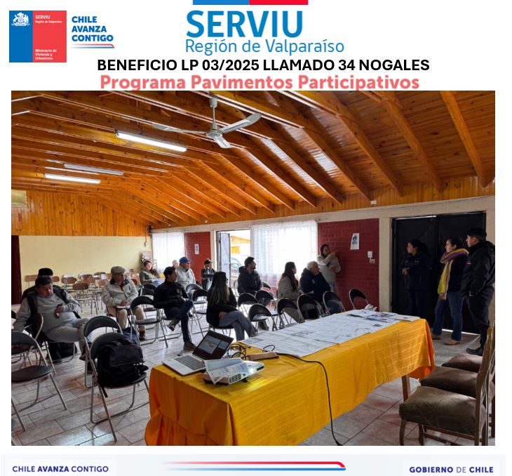 Llamado 34 Programa Pavimentos Participativos Nogales