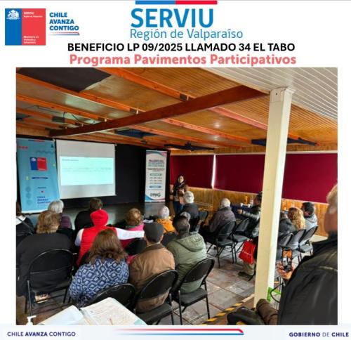 Llamado 34 Programa Pavimentos Participativos El Tabo