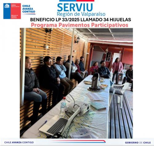 Llamado 34 Programa Pavimentos Participativos Hijuelas