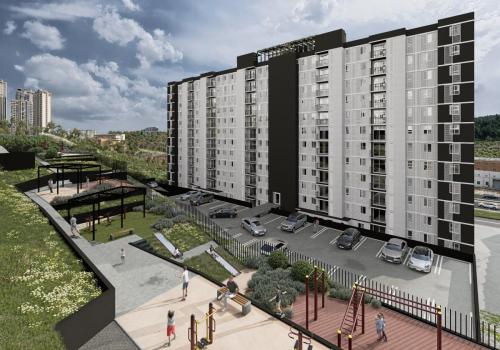 Escorzo patio entre torres 1